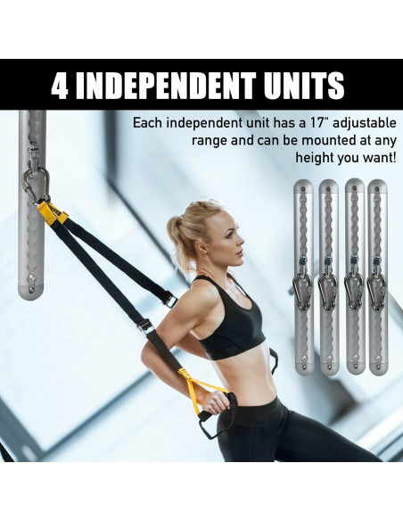 Juego de Anclaje de Pared DurFerhogvix con Banda de Resistencia