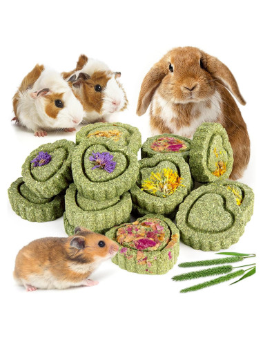 Golosinas de Heno Timothy Sofier 12 Piezas para Conejos