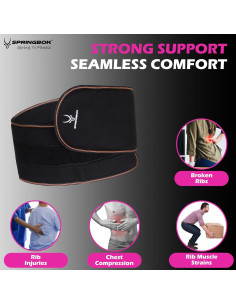Cinturón de Compresión SPRINGBOK para Costillas Lesionadas - Ajustable 2