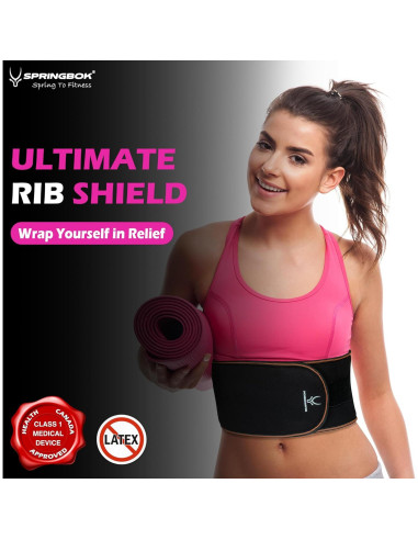 Cinturón de Compresión SPRINGBOK para Costillas Lesionadas - Ajustable