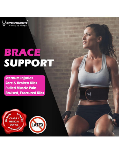 Cinturón de Compresión SPRINGBOK para Costillas Lesionadas - Ajustable