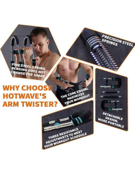 Entrenador de brazos Twister HOTWAVE ajustable 27-50 kg