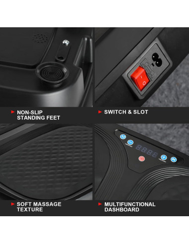 Máquina de Ejercicio Placa de Vibración SALEMFIT B2B3 120 RPM