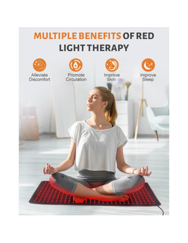 Almohadilla de Terapia de Luz Roja Astarexin 406 LEDs 60W