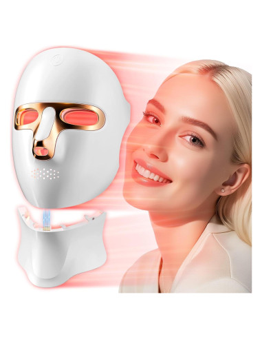 Máscara de Terapia de Luz Roja ONLUKY 120 LED Inalámbrica