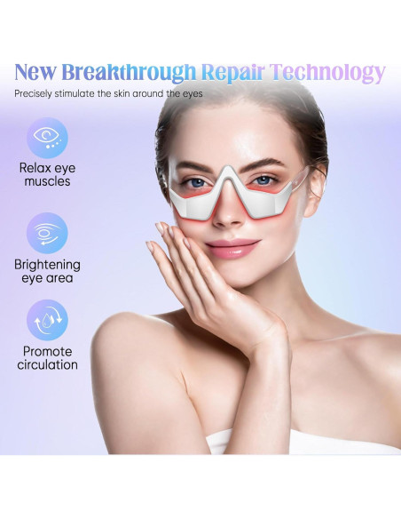 Masajeador Ocular Nienele con Terapia de Luz - Alivio Fatiga Ocular