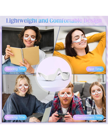 Masajeador Ocular Nienele con Terapia de Luz - Alivio Fatiga Ocular