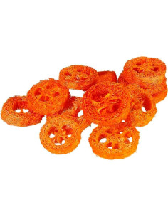 15 Rodajas de Lufa Natural para Masticar Mascotas YOMENO 2