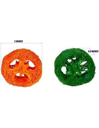 15 Rodajas de Lufa Natural para Masticar Mascotas YOMENO