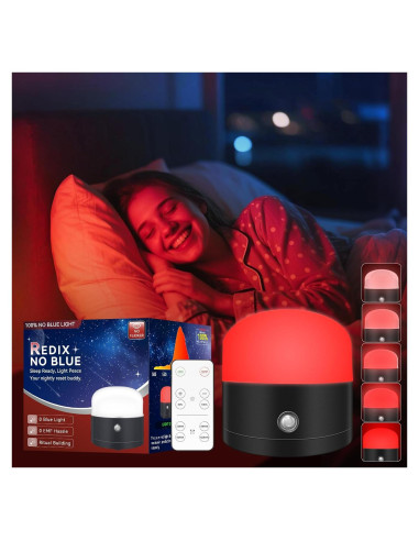 Lámpara Luz Roja Inteligente Neporal 670nm Regulable con Control Remoto