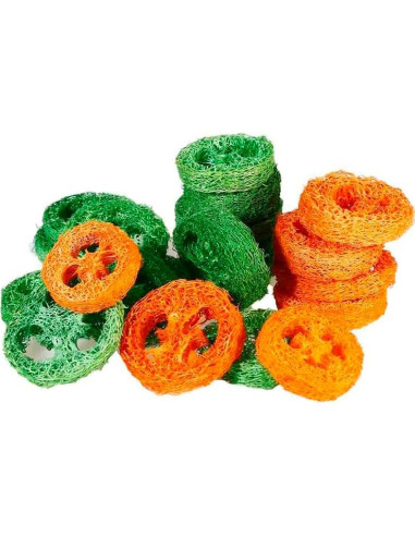 15 Rodajas de Lufa Natural para Masticar Mascotas YOMENO