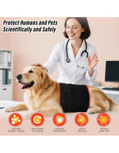 Almohadilla de Terapia de Luz Roja Qtyspdct 50.8x30.5cm LED 660nm 850nm