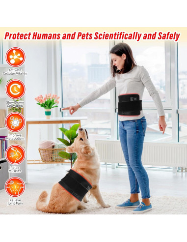 Almohadilla de Terapia de Luz Roja Qtyspdct 40.6x20.1cm 660nm 850nm