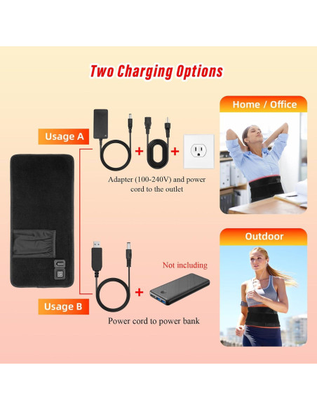 Almohadilla de Terapia de Luz Roja Qtyspdct 40.6x20.1cm 660nm 850nm