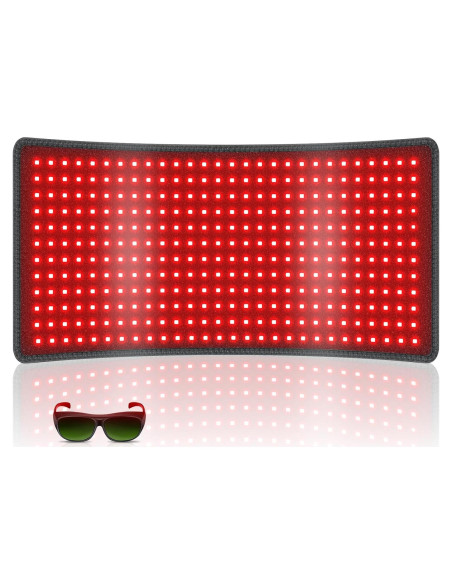 Alfombrilla de Terapia de Luz Roja Rikimxin 87.2x40.4cm 406 LEDs