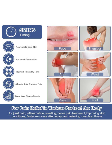 Dispositivo de Terapia de Luz Roja Aswaysun 2 en 1 para Alivio del Dolor