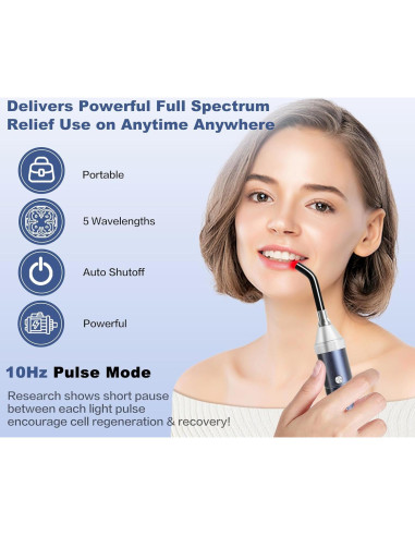 Dispositivo de Terapia de Luz Roja Aswaysun 2 en 1 para Alivio del Dolor