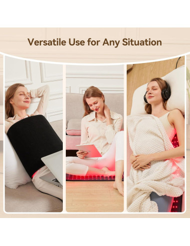 Alfombra de Terapia de Luz Roja Vortro 101.6x41.9cm 420LEDs