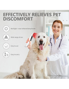 Terapia de Luz Roja Portátil Hottoerak 660nm 850nm para Mascotas 2