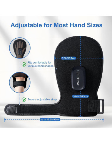 Guante Terapia Luz Roja Inalámbrico PEEWF para Manos - Alivio Artritis