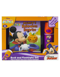 Disney Mickey Mouse Clubhouse - Halloween Surprise Sound Book and Flashlight Set - PI Kids
