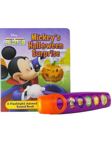 Disney Mickey Mouse Clubhouse - Halloween Surprise Sound Book and Flashlight Set - PI Kids