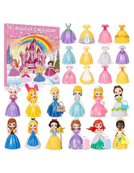 Calendario de Adviento de Navidad Princesa Bicakza 24 Días