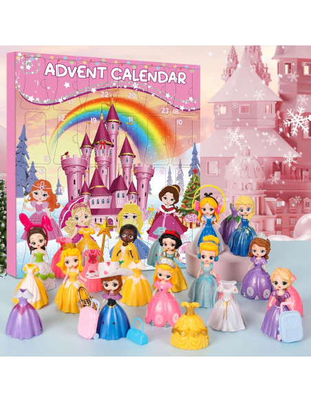 Calendario de Adviento de Navidad Princesa Bicakza 24 Días