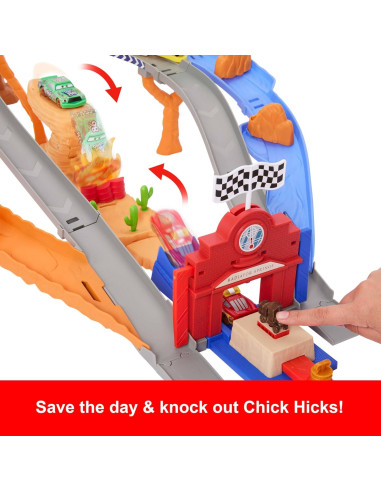 Juego de Juguetes Mattel Cars Rescue Road Raceway 1.46kg