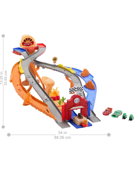 Juego de Juguetes Mattel Cars Rescue Road Raceway 1.46kg