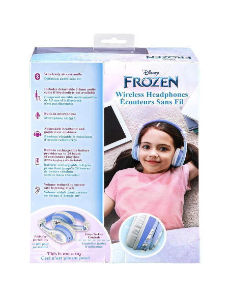 Auriculares Bluetooth eKids Frozen 2 con micrófono y volumen seguro