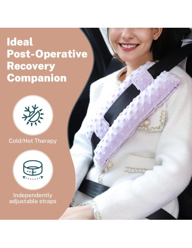 Almohada Abdominal Ajustable KUAZIDAR para Recuperación Post-Cirugía