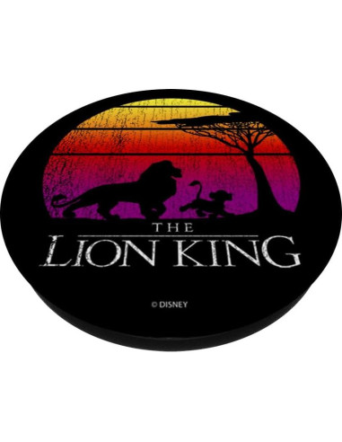 PopSocket Disney Rey León Mufasa y Simba Estándar Negro