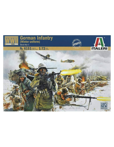 Conjunto de Figuras de Infantería Alemana Italeri 1:72 Invierno