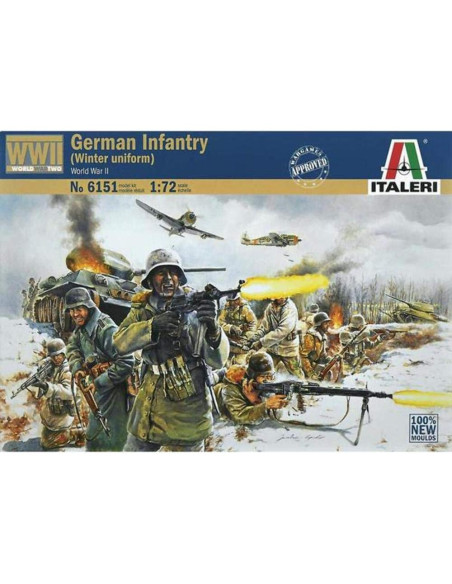 Conjunto de Figuras de Infantería Alemana Italeri 1:72 Invierno