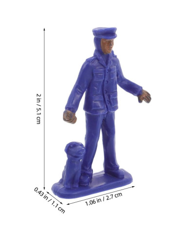 Figuras de Policía en Miniatura YARNOW - 50 Pcs, 5.1 cm