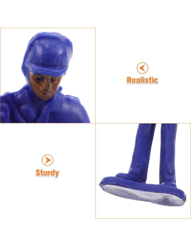 Figuras de Policía en Miniatura YARNOW - 50 Pcs, 5.1 cm