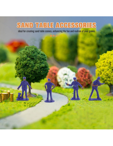 Figuras de Policía en Miniatura YARNOW - 50 Pcs, 5.1 cm