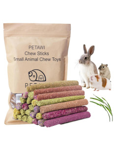 70 Palitos de Masticar para Conejos Petawi - Heno Timothy Natural