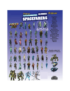 Miniaturas de Plástico Plano Arcknight - 56 Figuras de Ciencia Ficción 2