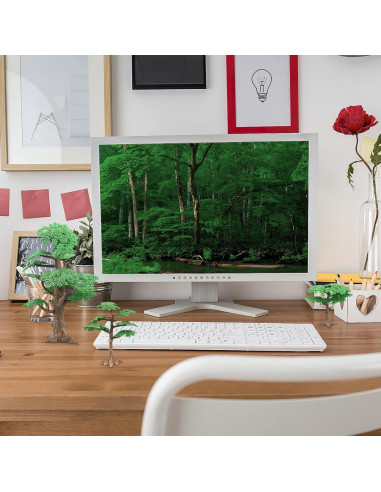 Adornos de Árboles de Ciprés Artificiales NUOBESTY 3 Pcs 24cm