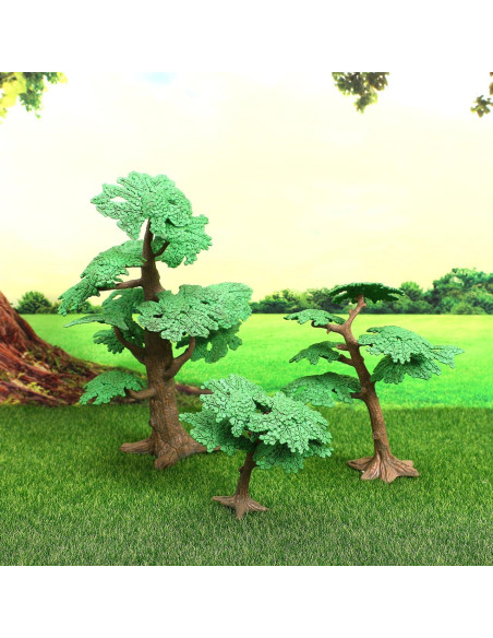 Adornos de Árboles de Ciprés Artificiales NUOBESTY 3 Pcs 24cm