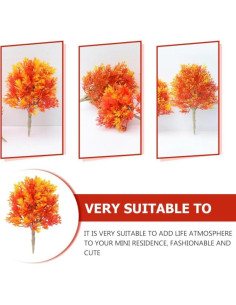 Adorno de Árbol de Arce Miniatura Totority 10x3x3 cm 2 Pcs 2