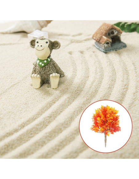 Adorno de Árbol de Arce Miniatura Totority 10x3x3 cm 2 Pcs