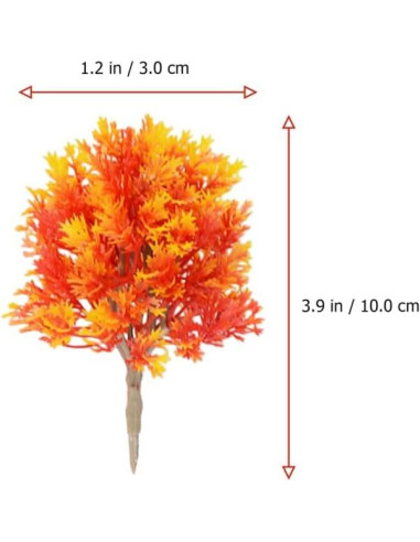 Adorno de Árbol de Arce Miniatura Totority 10x3x3 cm 2 Pcs