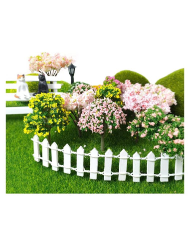 18 Árboles Miniatura de Flores Kayzyue para Jardín y Dioramas