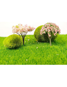18 Árboles Miniatura de Flores Kayzyue para Jardín y Dioramas 2