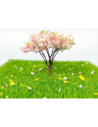 18 Árboles Miniatura de Flores Kayzyue para Jardín y Dioramas