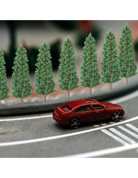 16 Mini Árboles de Pino Verde Gtziqa para Diorama 3.5-16 cm