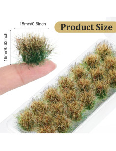 20 Piezas de Hierba Artificial Neyauo para Dioramas Verde 2